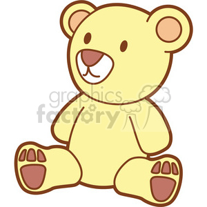 300x300 Royalty Free Teddy Bear Cartoon 397933 Vector Clip Art Image