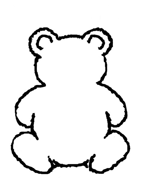468x605 Best Bear Outline
