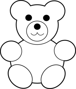 255x299 Teddy Bear Outline Clip Art