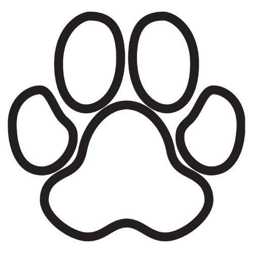 500x500 Clipart Paw