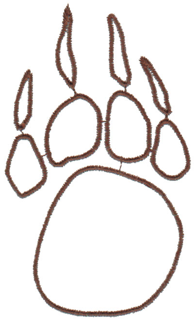 400x660 Paw Outline