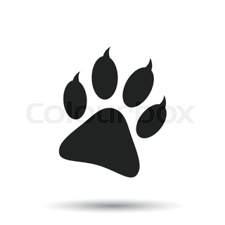 320x320 Trace Of The Bear's Paw With Claws Vector Stock Vector Colourbox