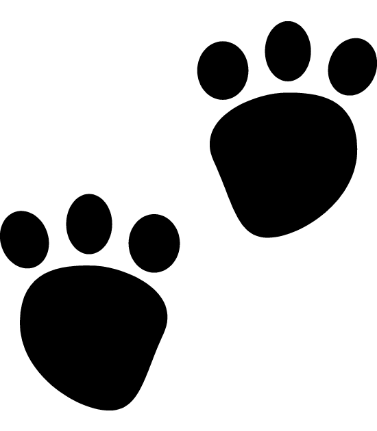 550x630 Wolf Paw Print Clip Art Clipart