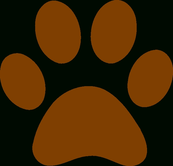 600x578 Bear Paw Print Stencil Free Download Clip Art Free Clip Art