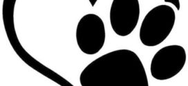 272x125 Black And White Bear Paw Print Clip Art