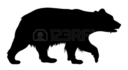 450x246 15,204 Bear Silhouette Stock Vector Illustration And Royalty Free
