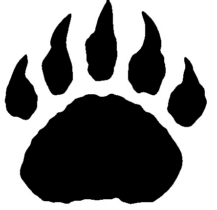 Bear Paw Silhouette | Free download on ClipArtMag