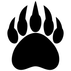 Bear Paw Silhouette | Free download on ClipArtMag