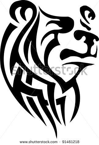 323x470 31 Best Panda Face Tribal Tattoo Images Tribal