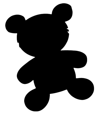 413x550 Teddy Bear Silhouette Clip Art