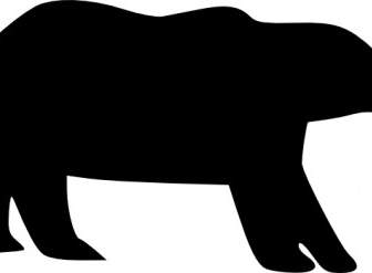 336x247 Alaskan Bear Silhouette Vector Vector Silhouettes Free Vector Free