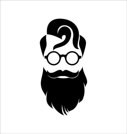 500x526 Beard Clipart Abstract