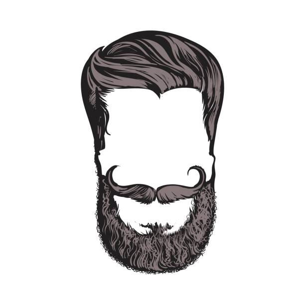612x612 Beard Clipart Hand Drawn