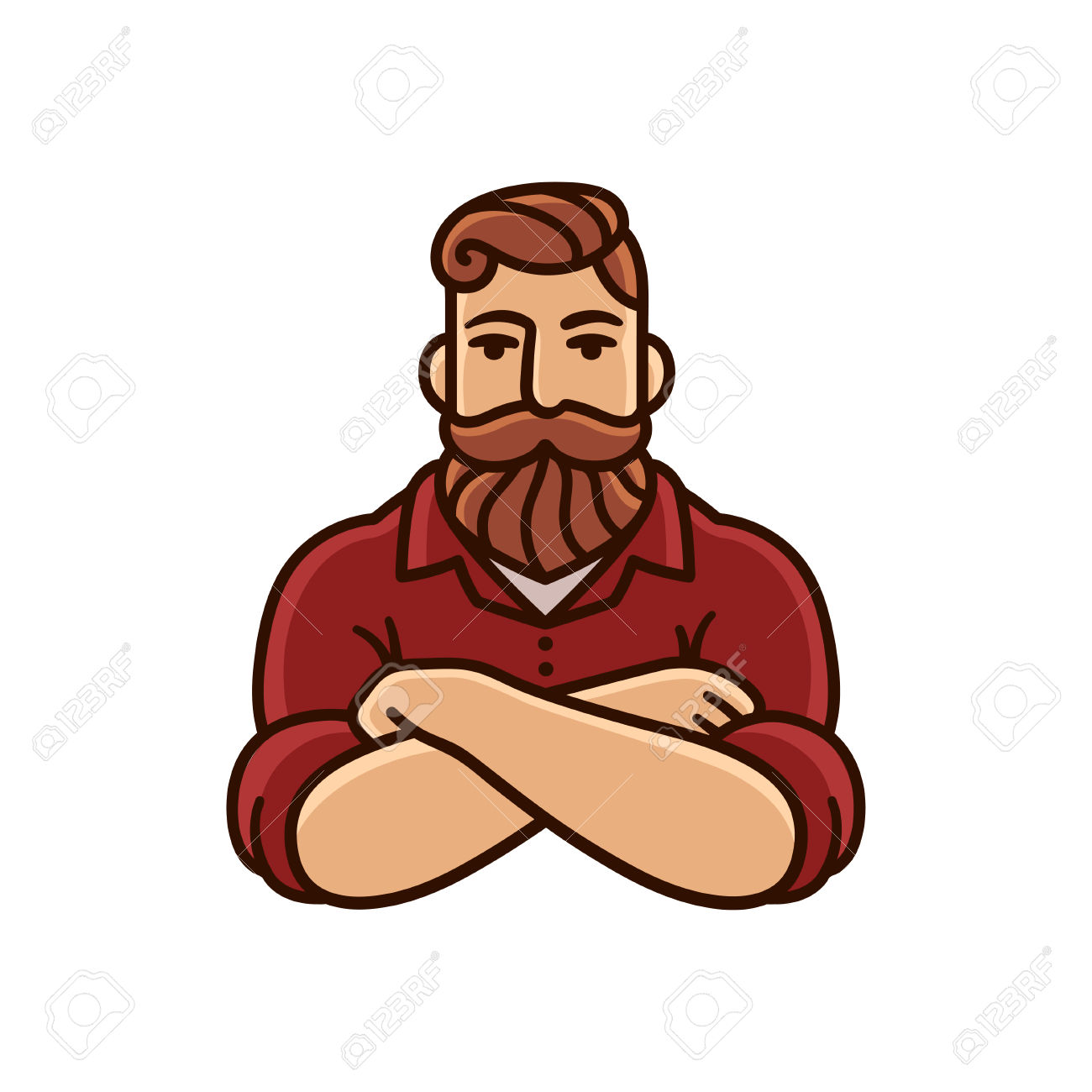 1300x1300 Beard Clipart Stylish