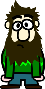 150x296 Man With Beard Cartoon Clip Art