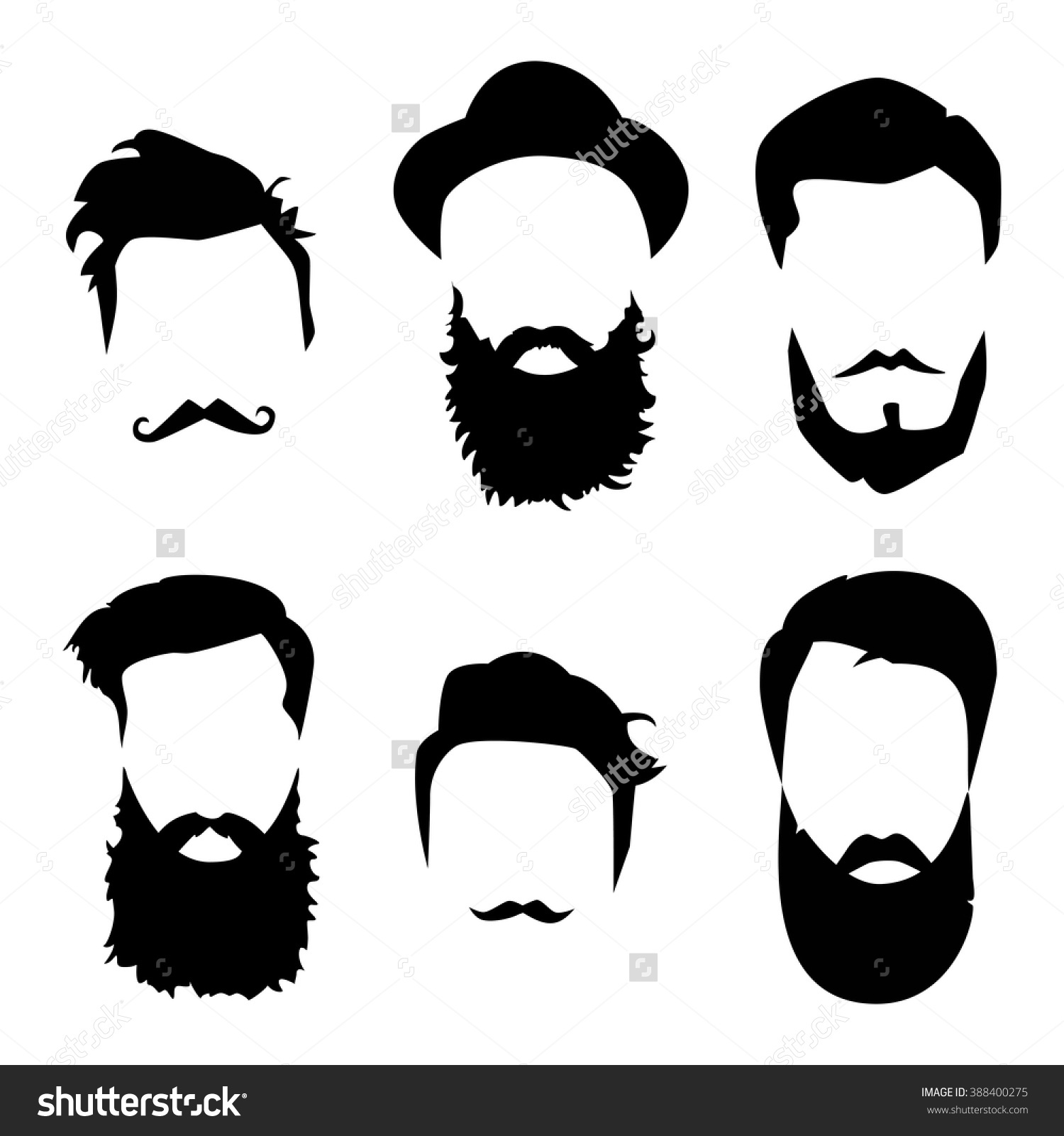 1500x1600 Copyrighted Clipart Of A Man With Dark Hair And Gotee