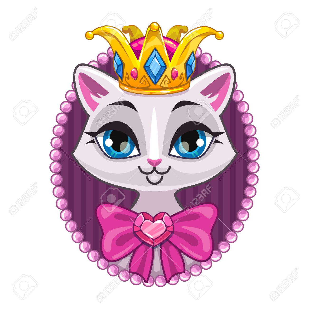 1300x1300 Princess Cat Clipart