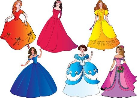 456x325 Beautiful Princess 03, Vector Graphic