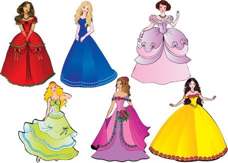 456x325 Beautiful Princess Clipart