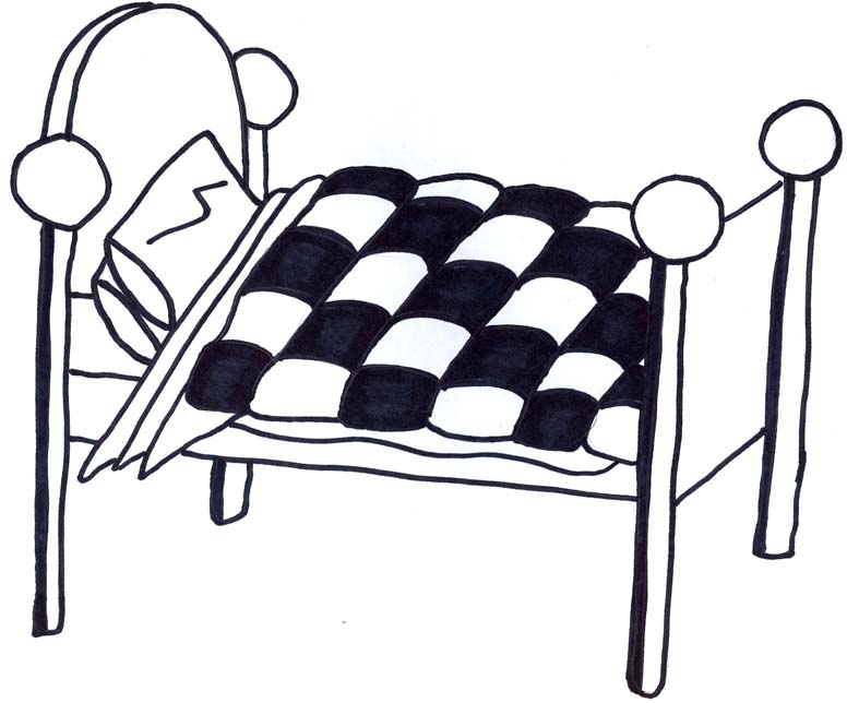 776x644 Bed Black And White Black Clipart