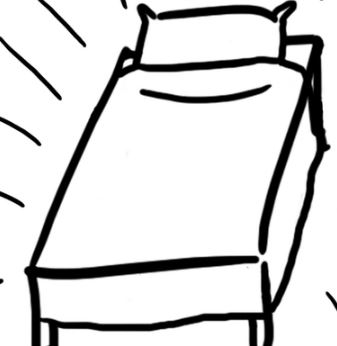 337x346 Bed Black And White Make Your Bed Clipart Clipartfest