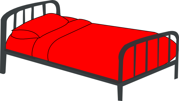 600x338 Bed Red Clip Art