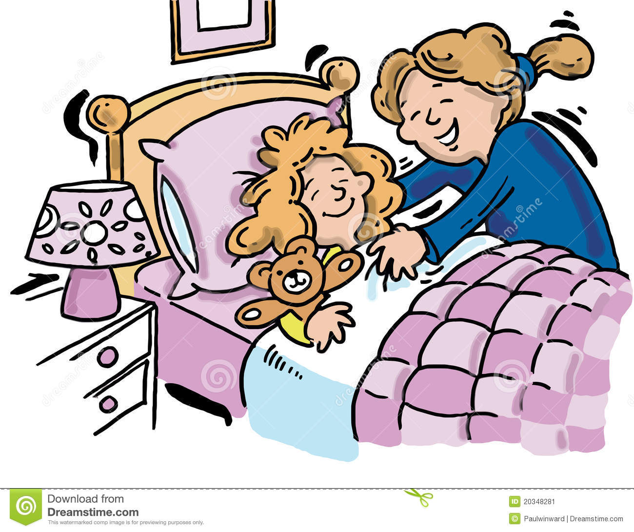 1300x1091 Little Girl Clipart Bedtime