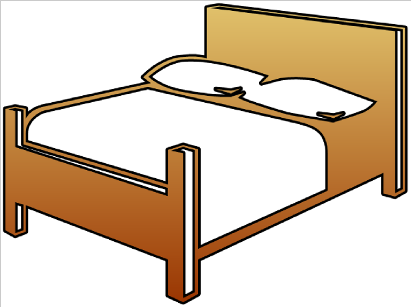 600x448 Bed Cutout Clip Art