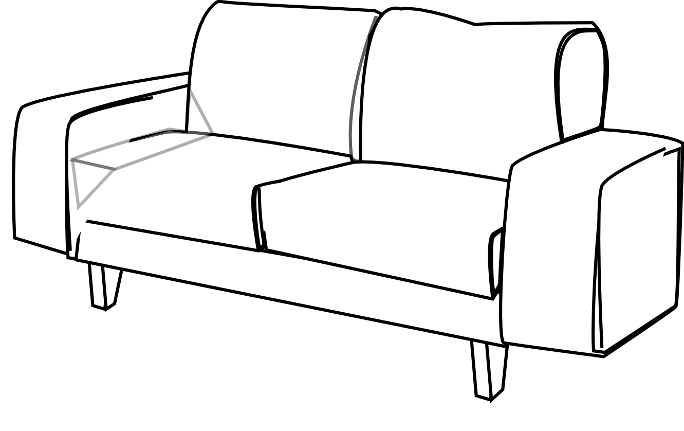 1331x838 Bedroom Furniture Clipart Black And White