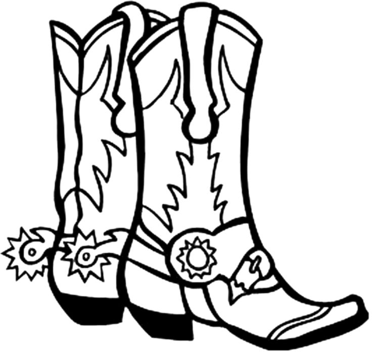 736x698 Cowboy Boot Bedroom Clip Art Clipart Image