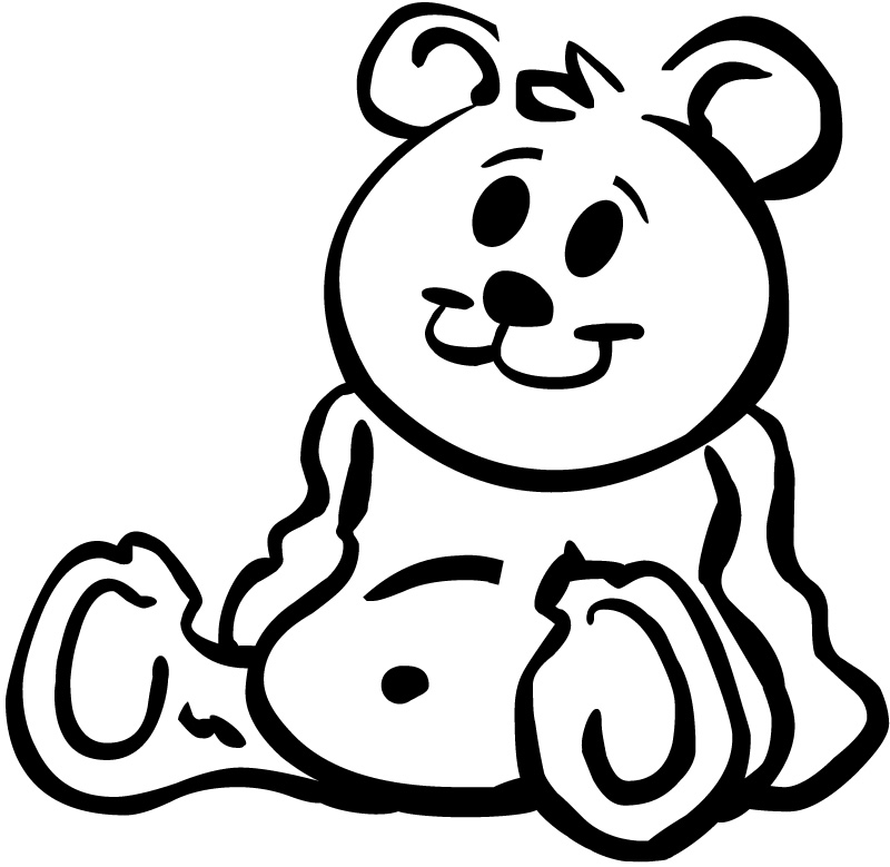 800x779 Teddy Bear Black And White Cartoon Teddy Bears Free Download Clip