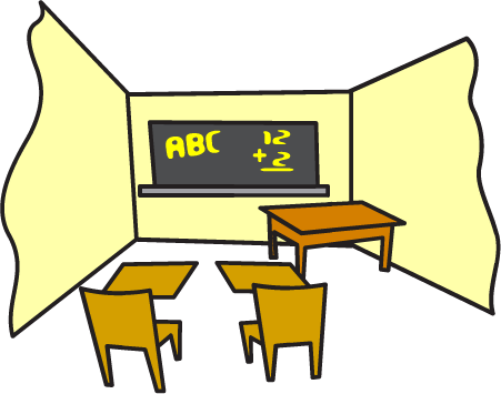 451x355 Class Room Clipart