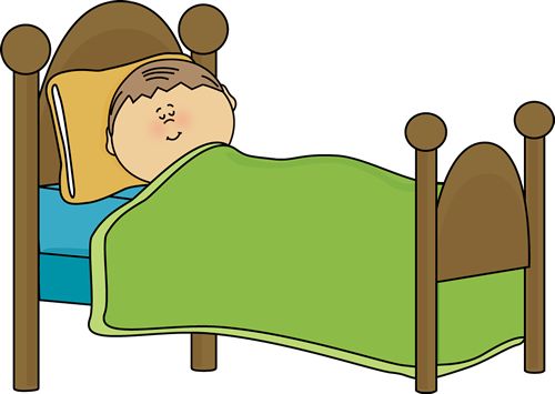 500x355 Bed Preschool Clipart