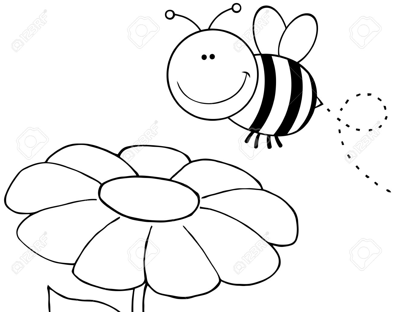 1300x1031 Bumble Bee And Flower Clip Art Cliparts