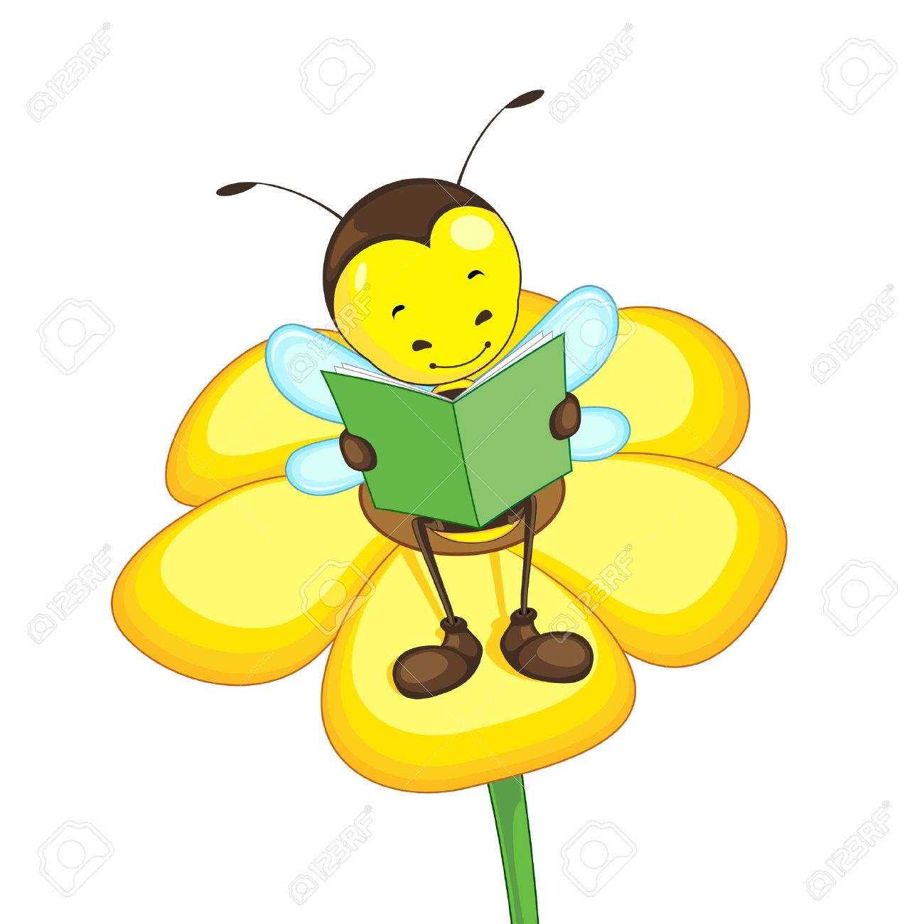 1300x1300 Bee Reading Clipart Amp Bee Reading Clip Art Images