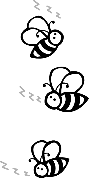 300x596 Bees Clip Art