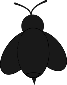 234x299 Black Bee Clip Art