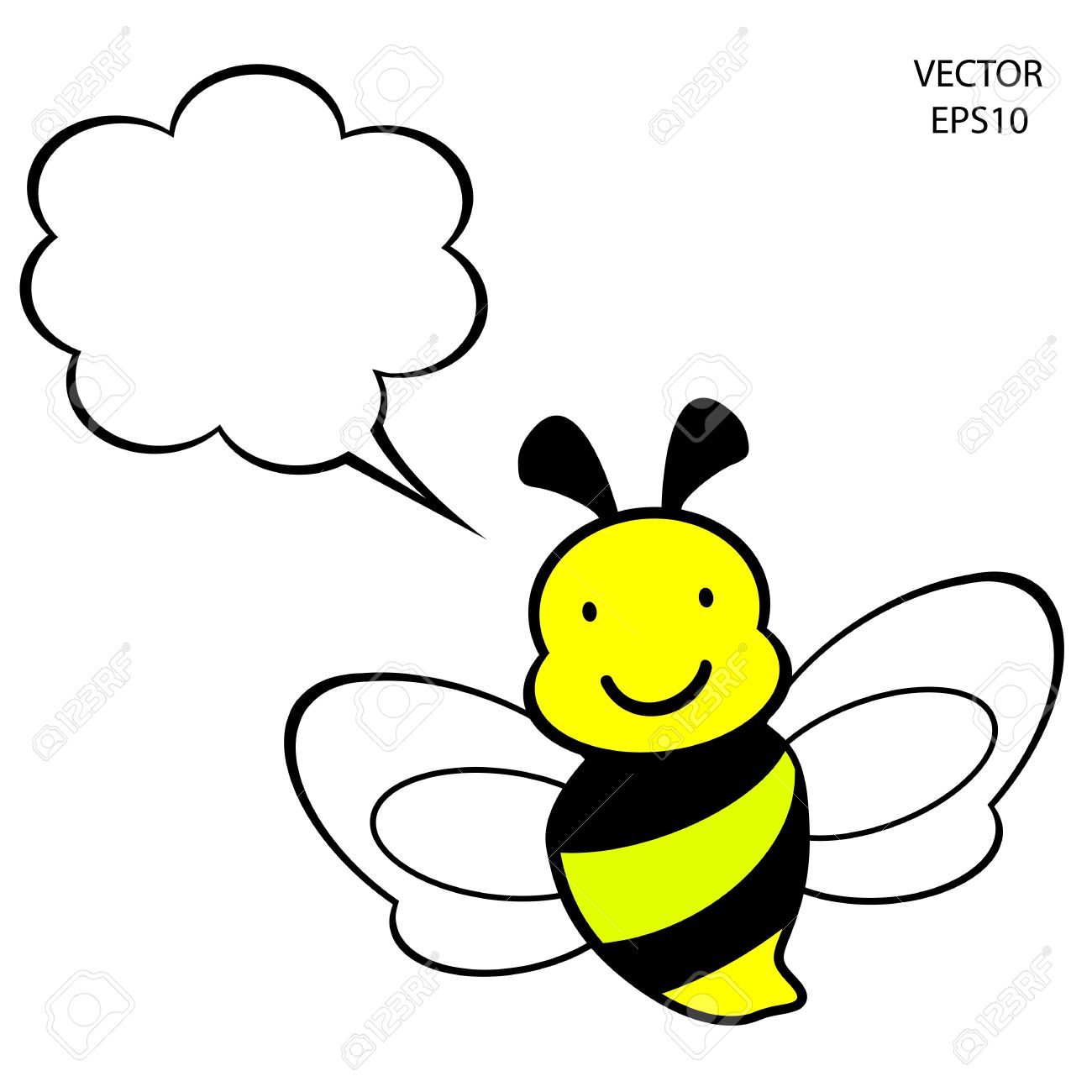 1300x1300 Bee Outline Clipart