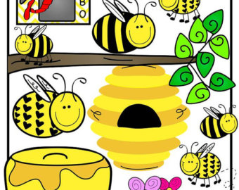 340x270 Bee Clipart Etsy