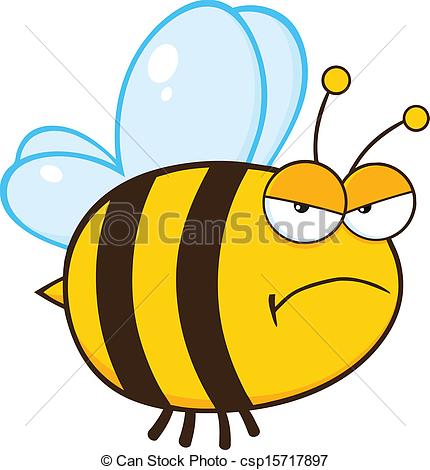430x470 Mean Bee Clipart