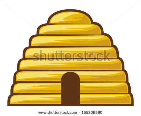 450x371 Bee Hive Clipart Outline