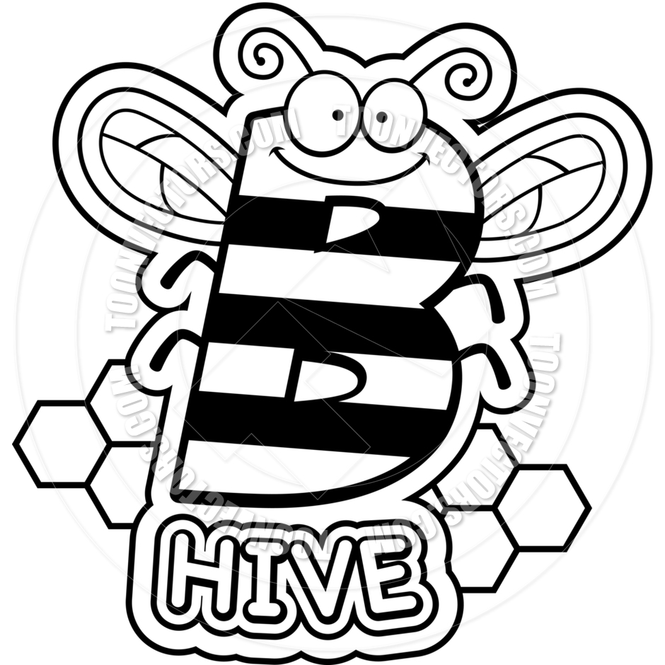 940x940 Beehive Black White Clipart