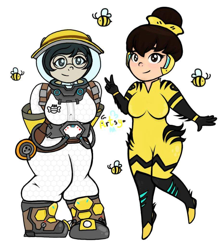 927x1011 Bee Girls Overwatch Amino