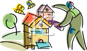 300x177 Flying Over A Beehive While A Beekeeper Tends To The Honeycomb