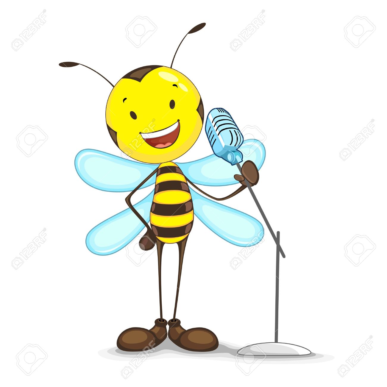 1300x1300 Singing Bee Royalty Free Cliparts, Vectors, And Stock Illustration