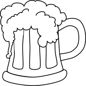 297x298 Beer Mug Outlined 2 Clip Art
