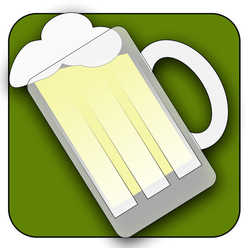 500x500 Vector Clip Art Of Tilted Beer Mug Icon Public Domain Vectors