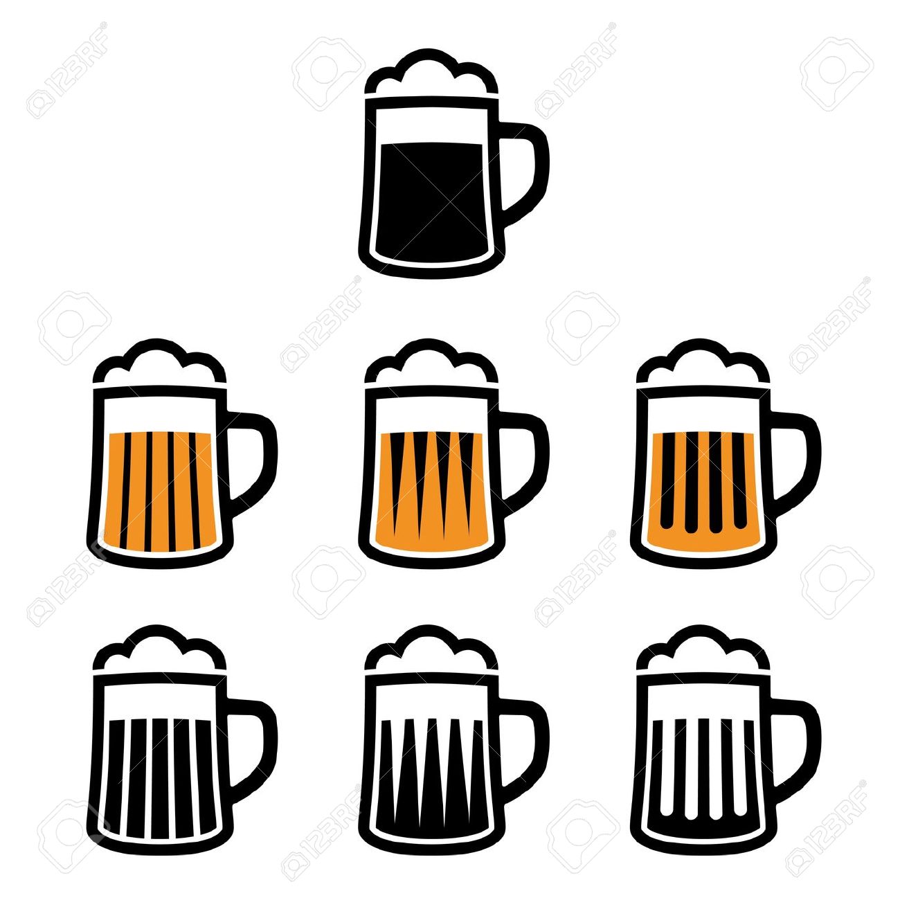 1300x1300 Beer Mug Vector Black And White Clipart