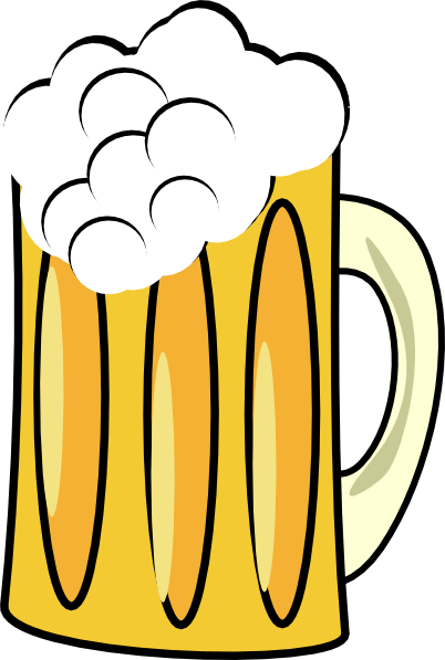 402x597 Simple Beer Mug Clipart