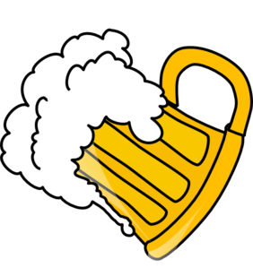 282x299 Tilted Glass Of Beer Clip Art